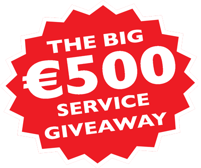 The Big €500 Service Giveaway